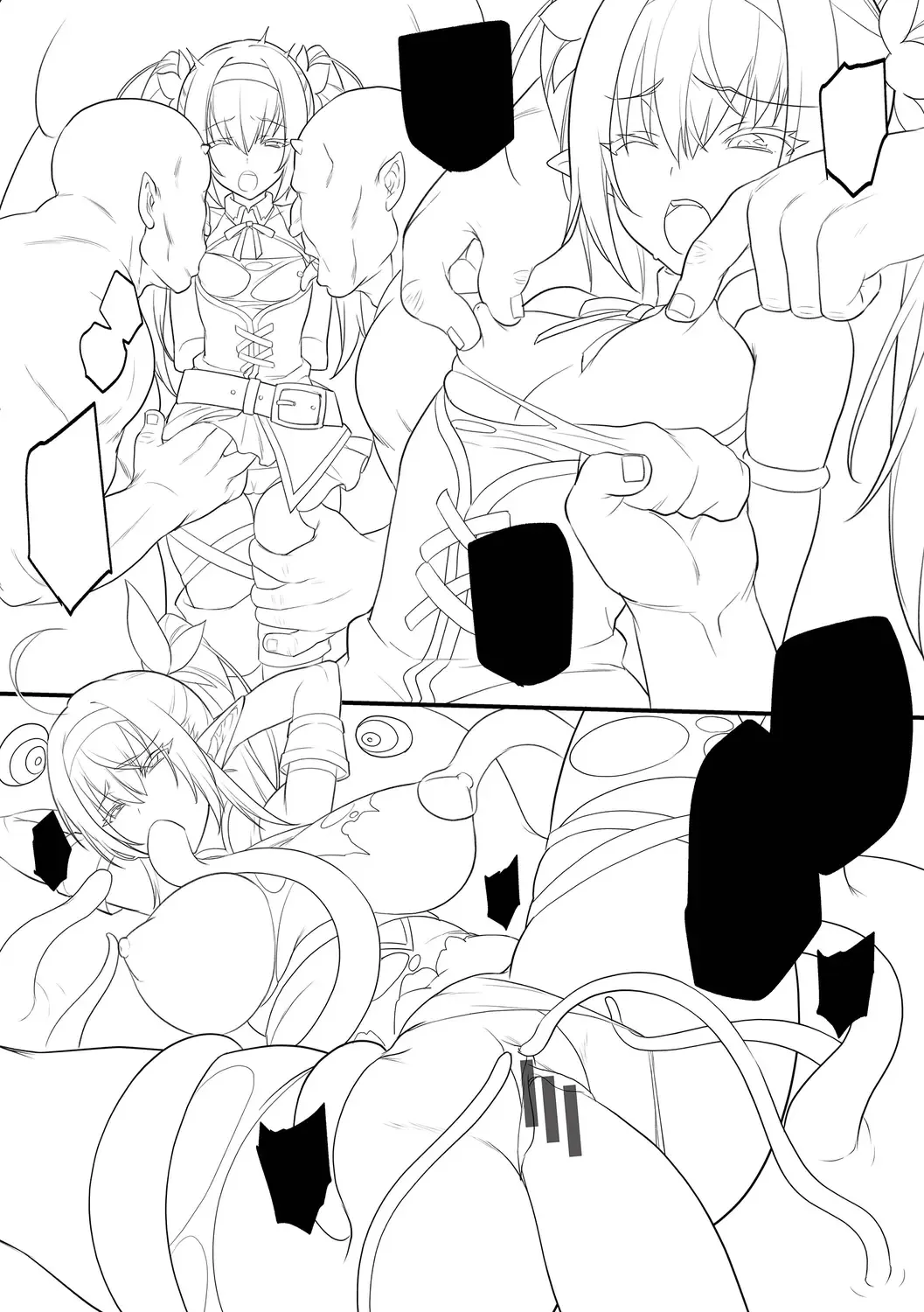 [Morikoke] Haiboku Elf ~Orc no Kyousei Acme Choukyou~ Fhentai - Page 126