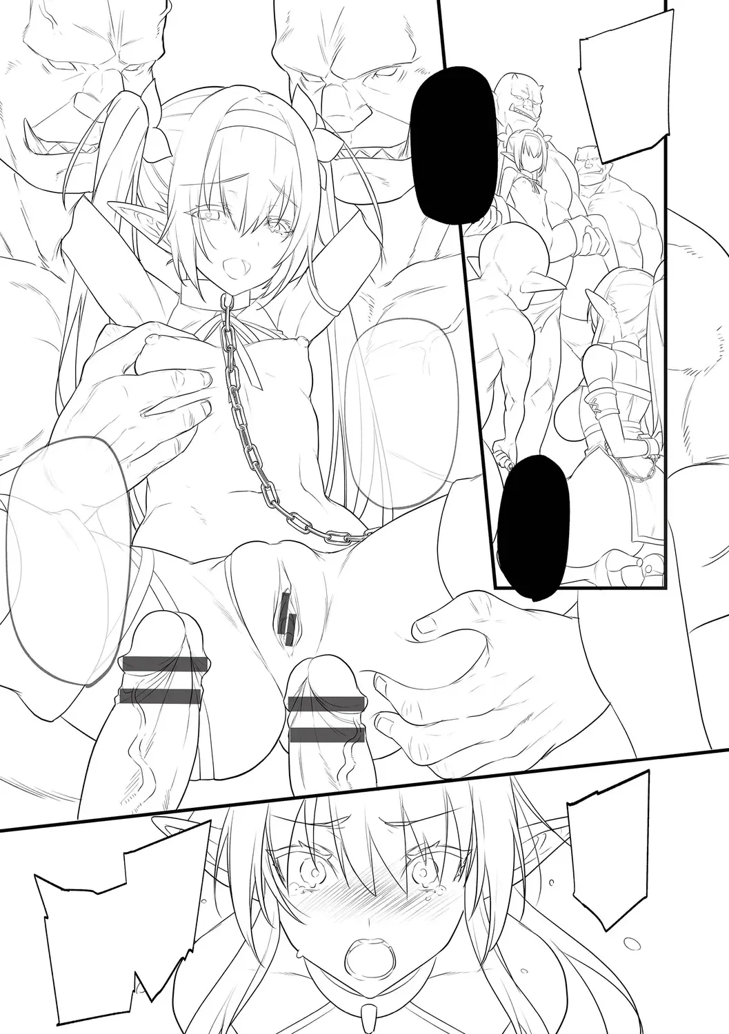 [Morikoke] Haiboku Elf ~Orc no Kyousei Acme Choukyou~ Fhentai - Page 133