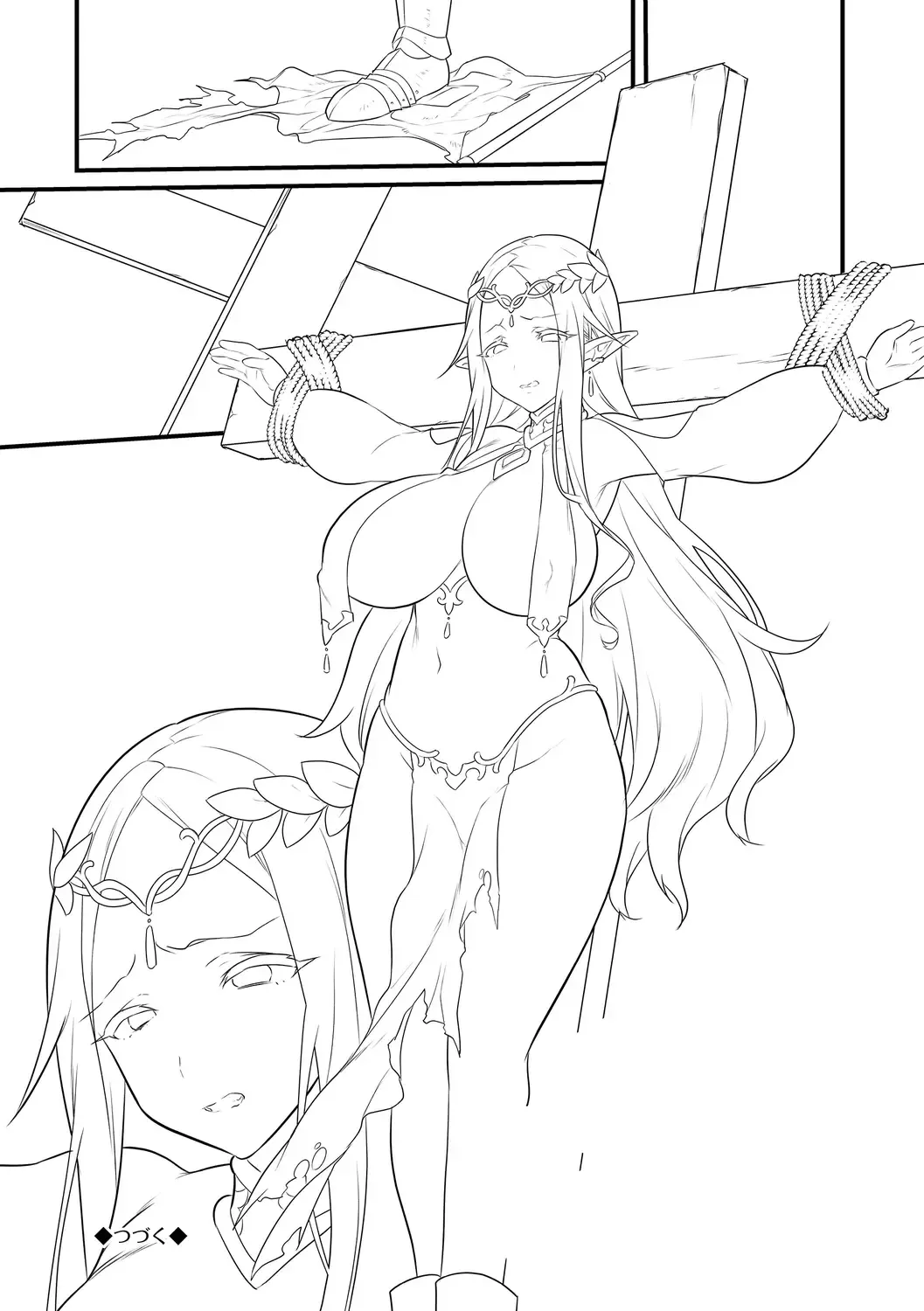 [Morikoke] Haiboku Elf ~Orc no Kyousei Acme Choukyou~ Fhentai - Page 155