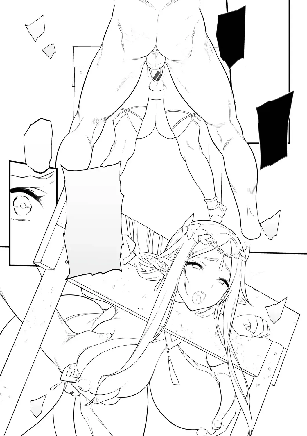 [Morikoke] Haiboku Elf ~Orc no Kyousei Acme Choukyou~ Fhentai - Page 161