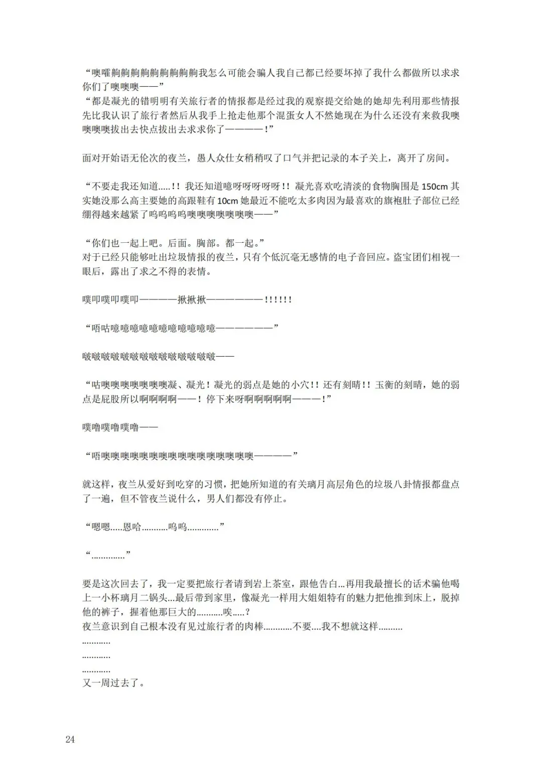 璃月潜入搜查官夜兰被捕遭到盗宝团轮奸崩溃恶堕ntr【中国语小説】 Fhentai - Page 28