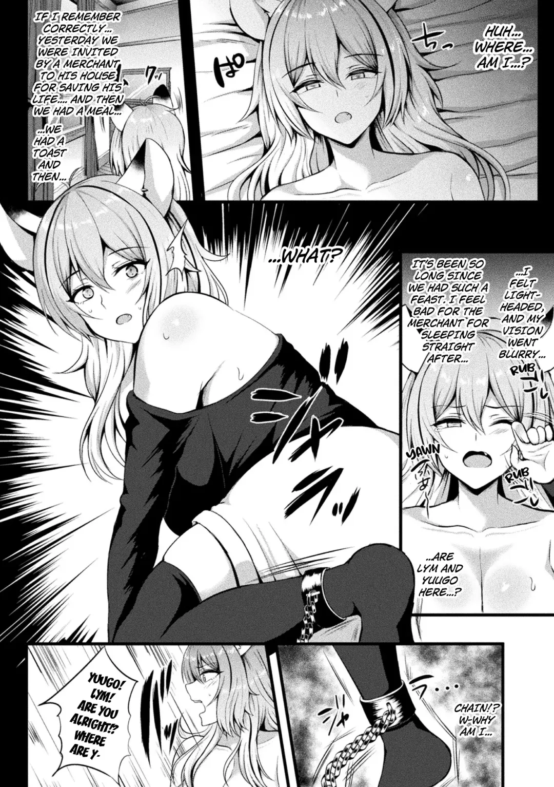 [Kisaragi Yuu] Toraware no Kemono Musume Kyousei Slime Acme | The Captived Beast Girl Forced Climax by a Slime Fhentai - Page 4