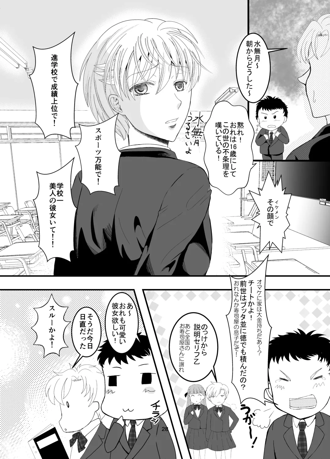 Suki na Hito no, Ani ni... Osananajimi no Koibito (JK) ga Harachigai no Ani (Kuzuo) ni Netorareru Hanashi Fhentai - Page 28