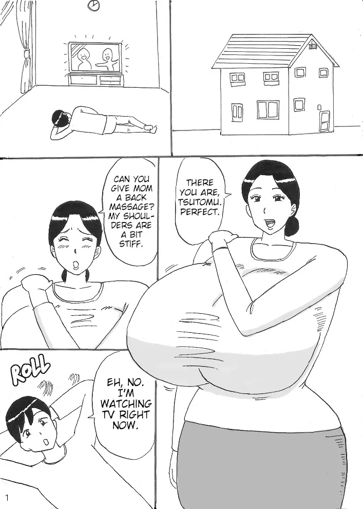 Mama ni Oppai Massage Fhentai - Page 1
