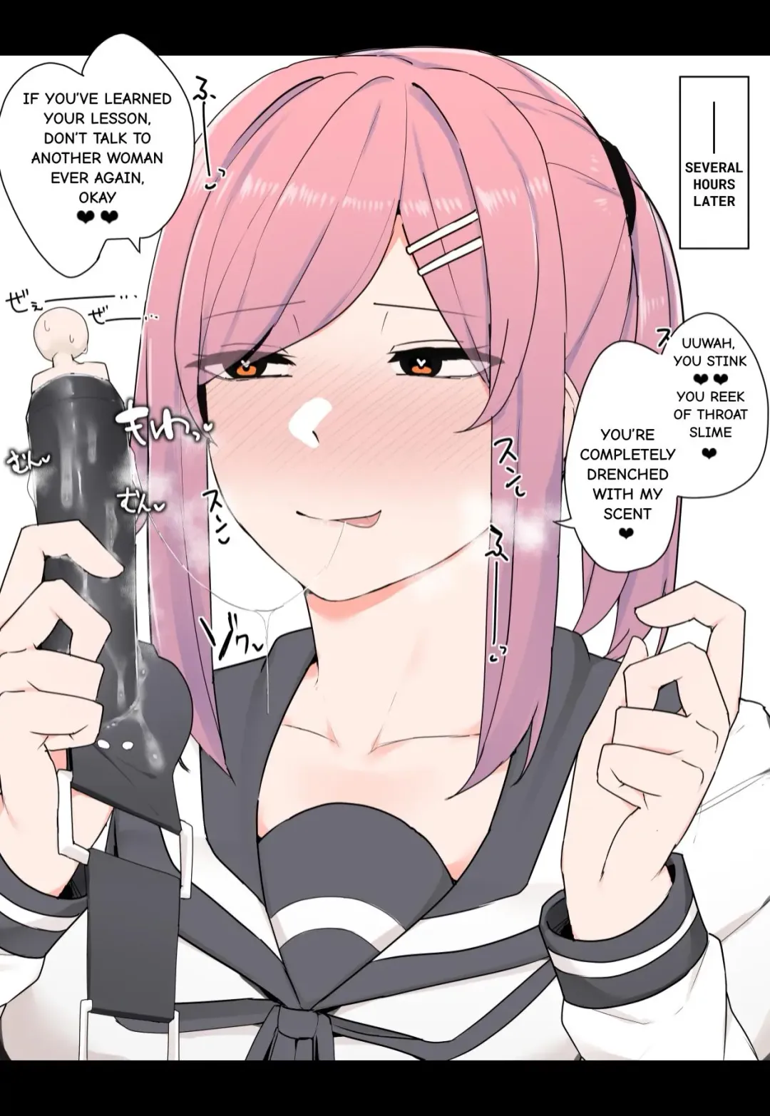 [Kassai - Odoru London] Yandere Kouhai ni Penis Gag ni Sarechau Hanashi | The Story of How My Yandere Kouhai Used Me as a Penis Gag Fhentai - Page 4
