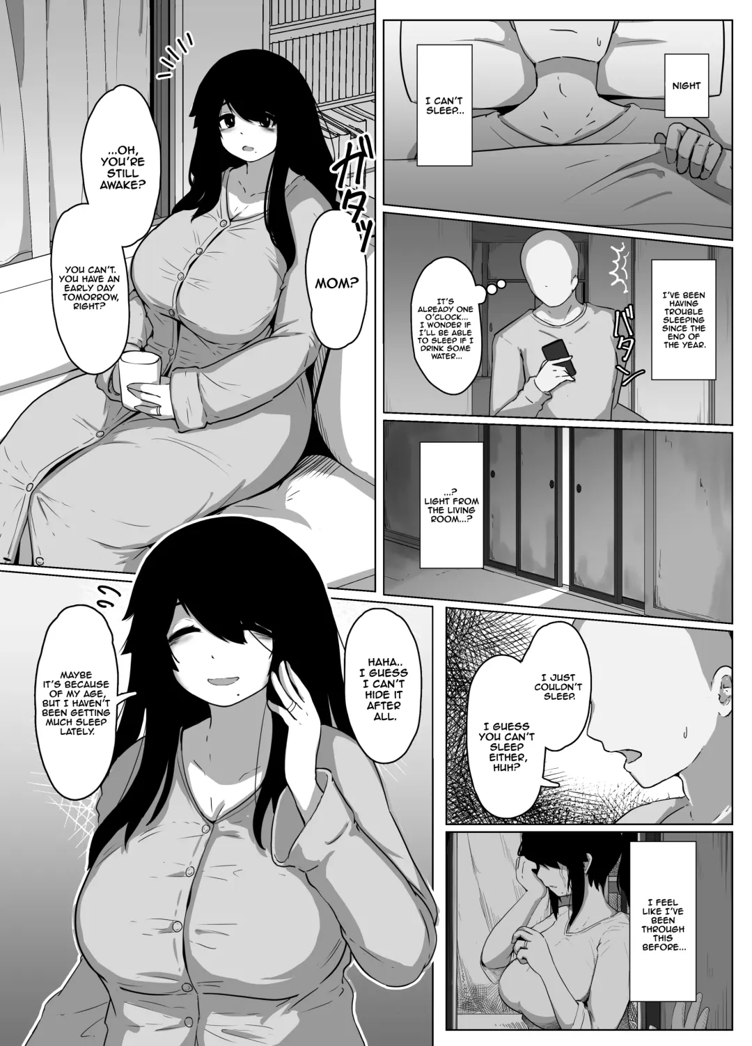 [Moya] Oyasumi, Okaa-san Dounyuu | Good Night, Mom introduction Fhentai - Page 12