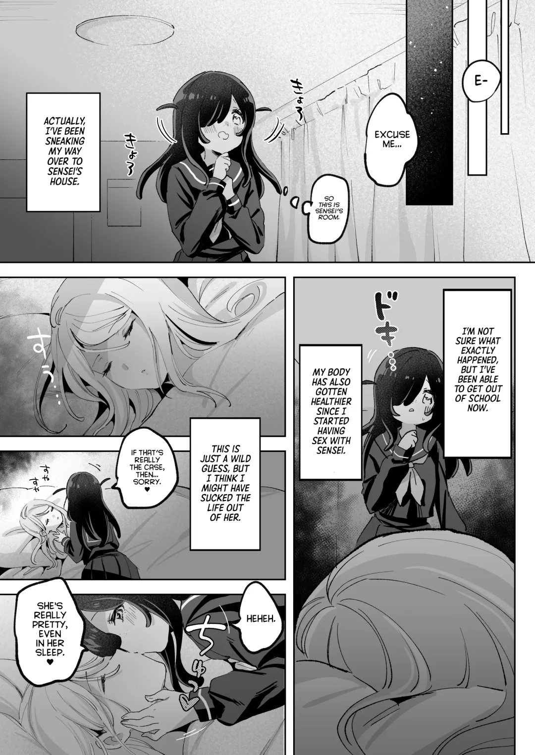 Hentai Seito ni Toritsukarete Shinu made Love Love Ecchi | Haunted by My Perverted Student As We Made Love to Death Fhentai - Page 37