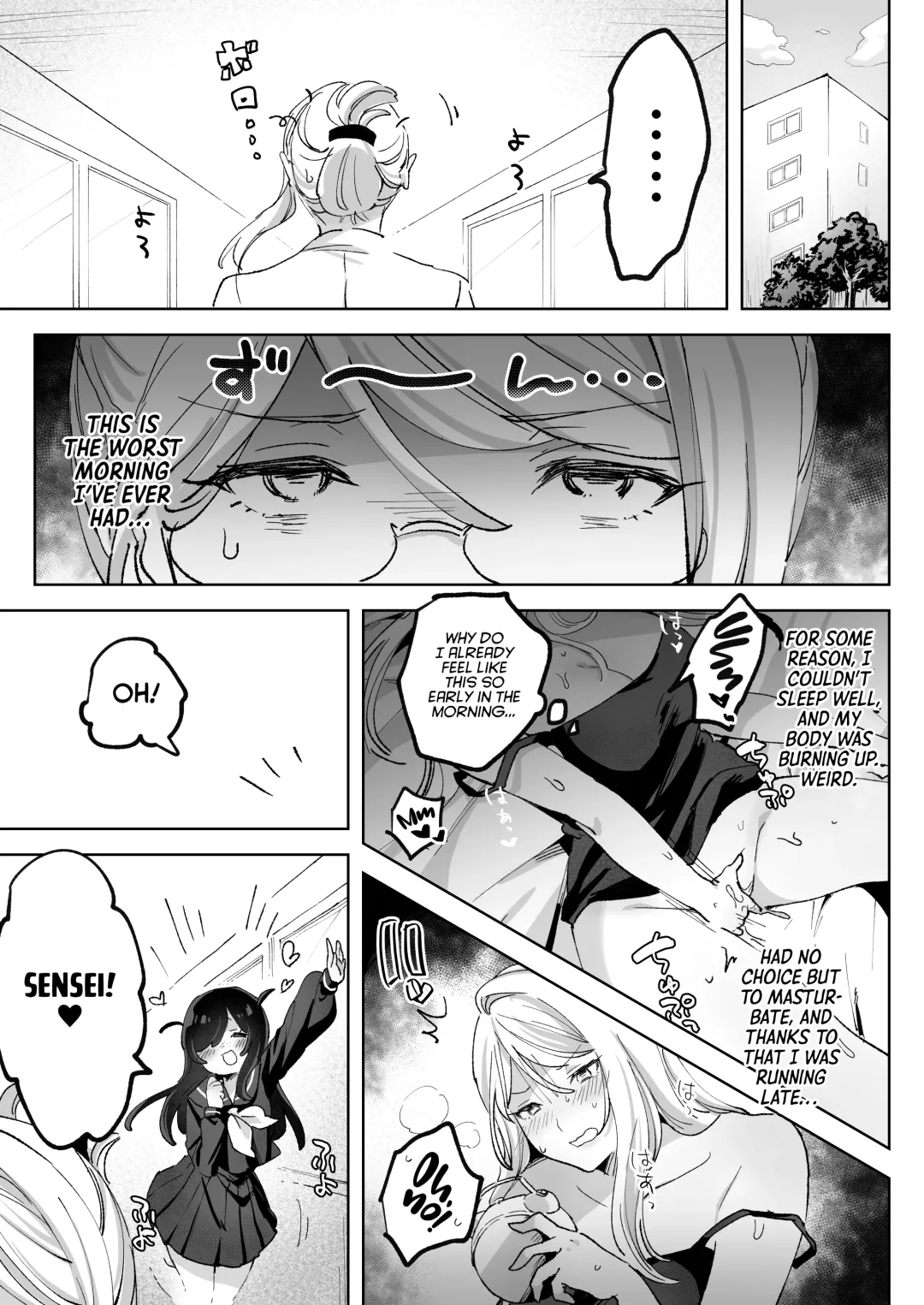 Hentai Seito ni Toritsukarete Shinu made Love Love Ecchi | Haunted by My Perverted Student As We Made Love to Death Fhentai - Page 45