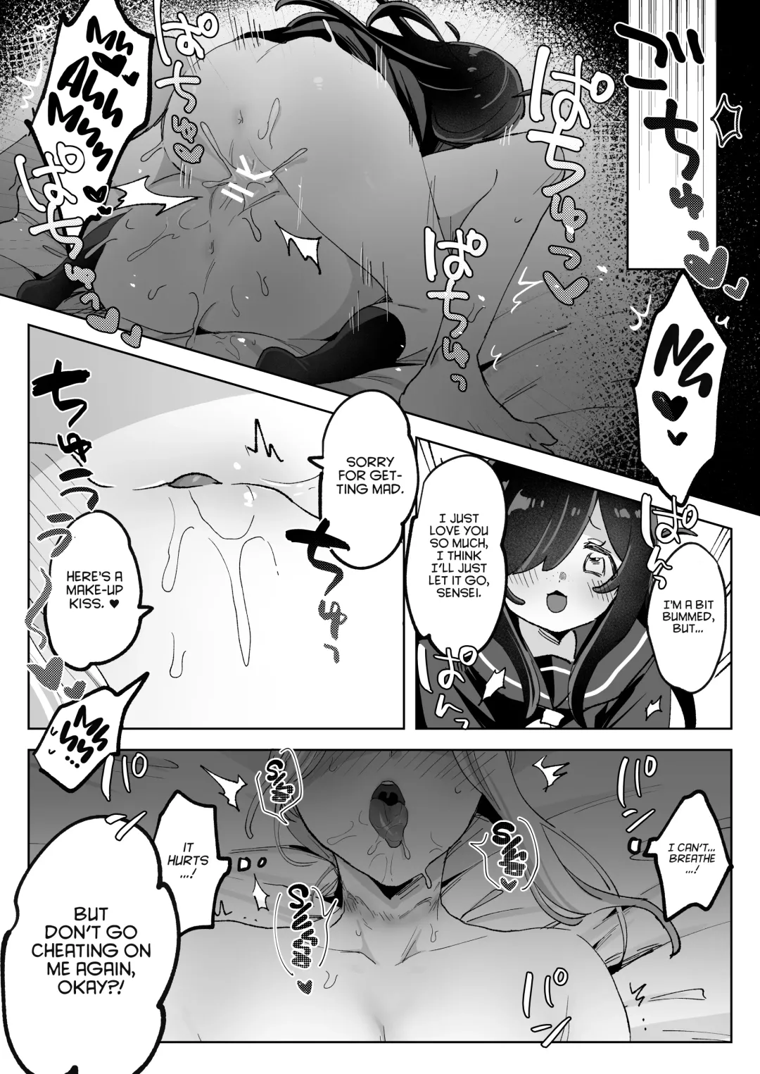 Hentai Seito ni Toritsukarete Shinu made Love Love Ecchi | Haunted by My Perverted Student As We Made Love to Death Fhentai - Page 59