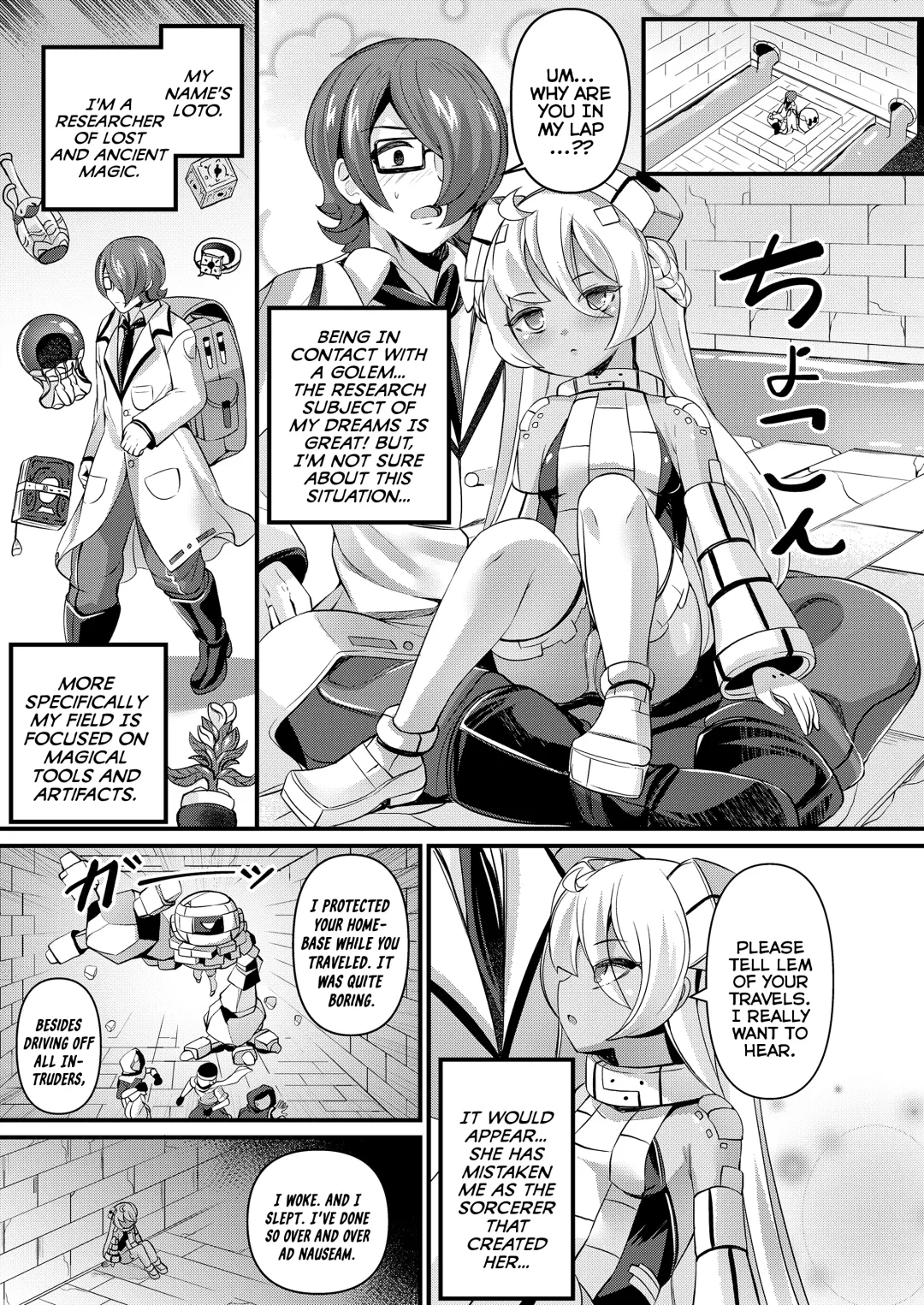[Garoudo] Iseki Mamori no Golem-san | The Ruins' Protector Golem Fhentai - Page 3