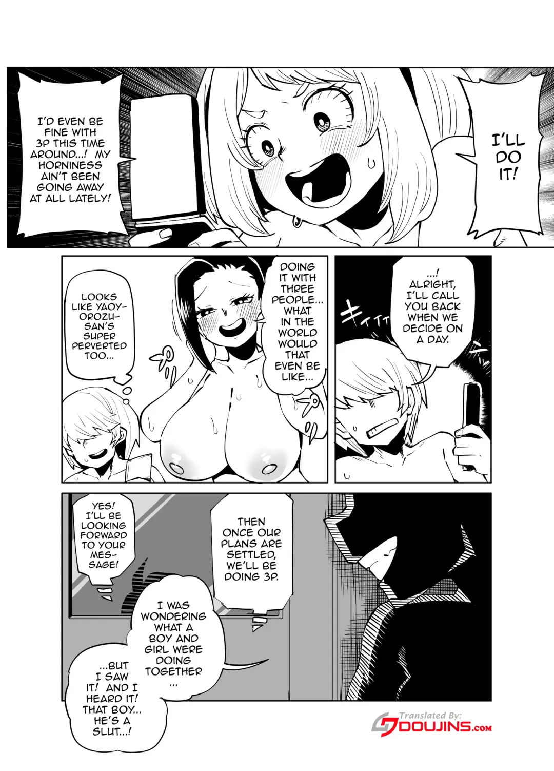 [Oekaki Kaki] Teisou Gyakuten Mono Hagakure no Baai | Inverted Morality Hero Academia ~Hagakure's Case~ Fhentai - Page 1