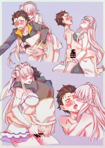 Futa Emilia and Rem top Subaru Fhentai - Page 2