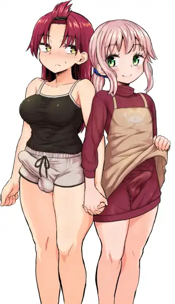 [Magifuro Konnyaku] Futanari Musume to Otokonoko ga Icha Love suru Hanashi Fhentai - Page 16