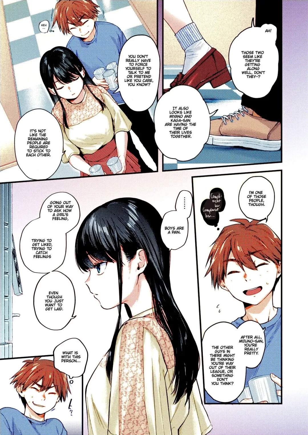 [Gosaiji] Amai aimai chapter 1 color uncensored Fhentai - Page 3