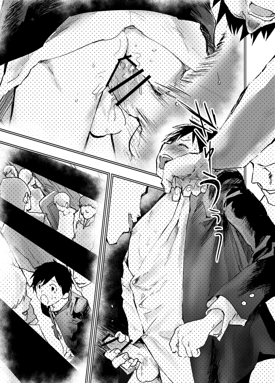 [Orukoa] Eki no Toile de Hatsutaiken Rinkan Rape!! Kichiku Seme!! Fhentai - Page 9