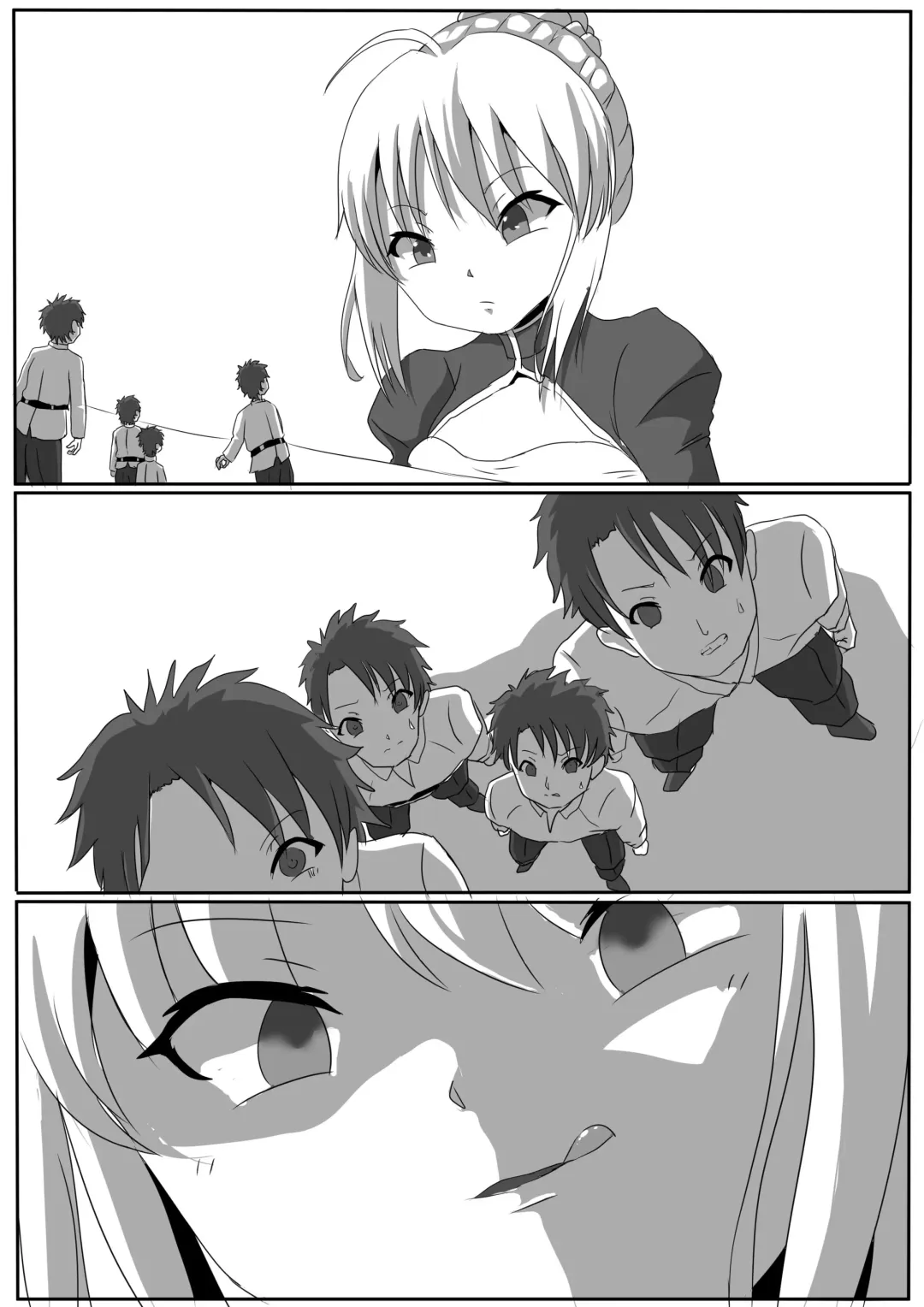 Gudao-kun x4 vs Artoria-san Fhentai - Page 1