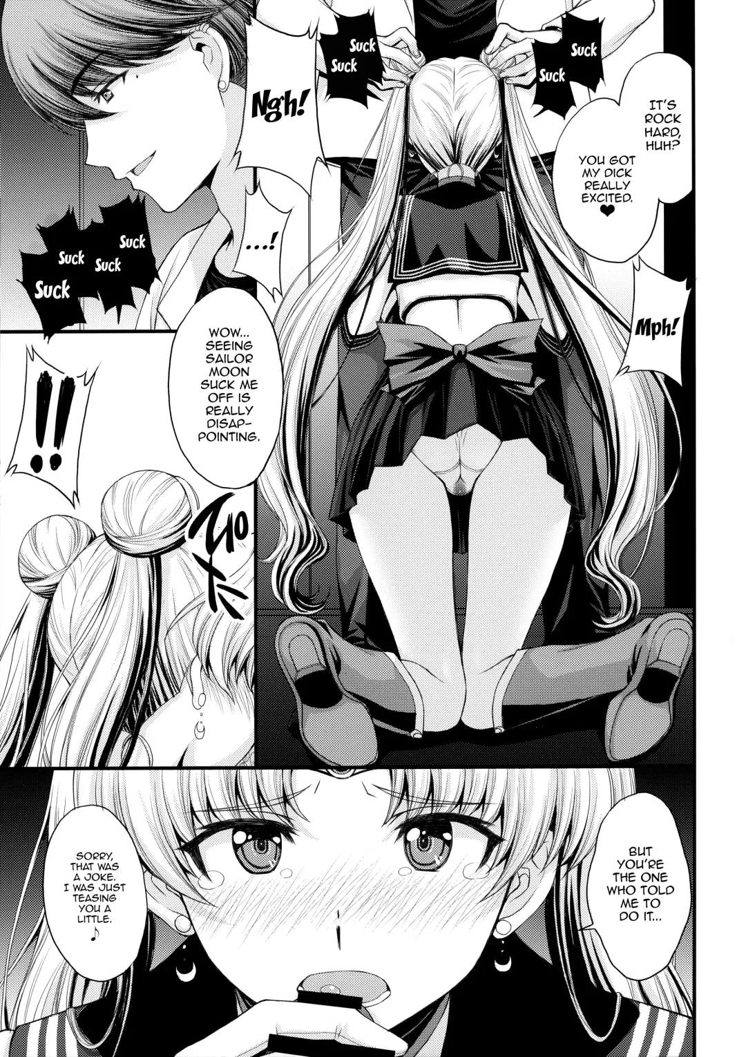[Kitahara Aki] Usagi no Junjou!? Chin Make Bishoujo Senshi! |  As Innocent as a Bunny! The Pretty Guardian Loses to the Dick! Fhentai - Page 10