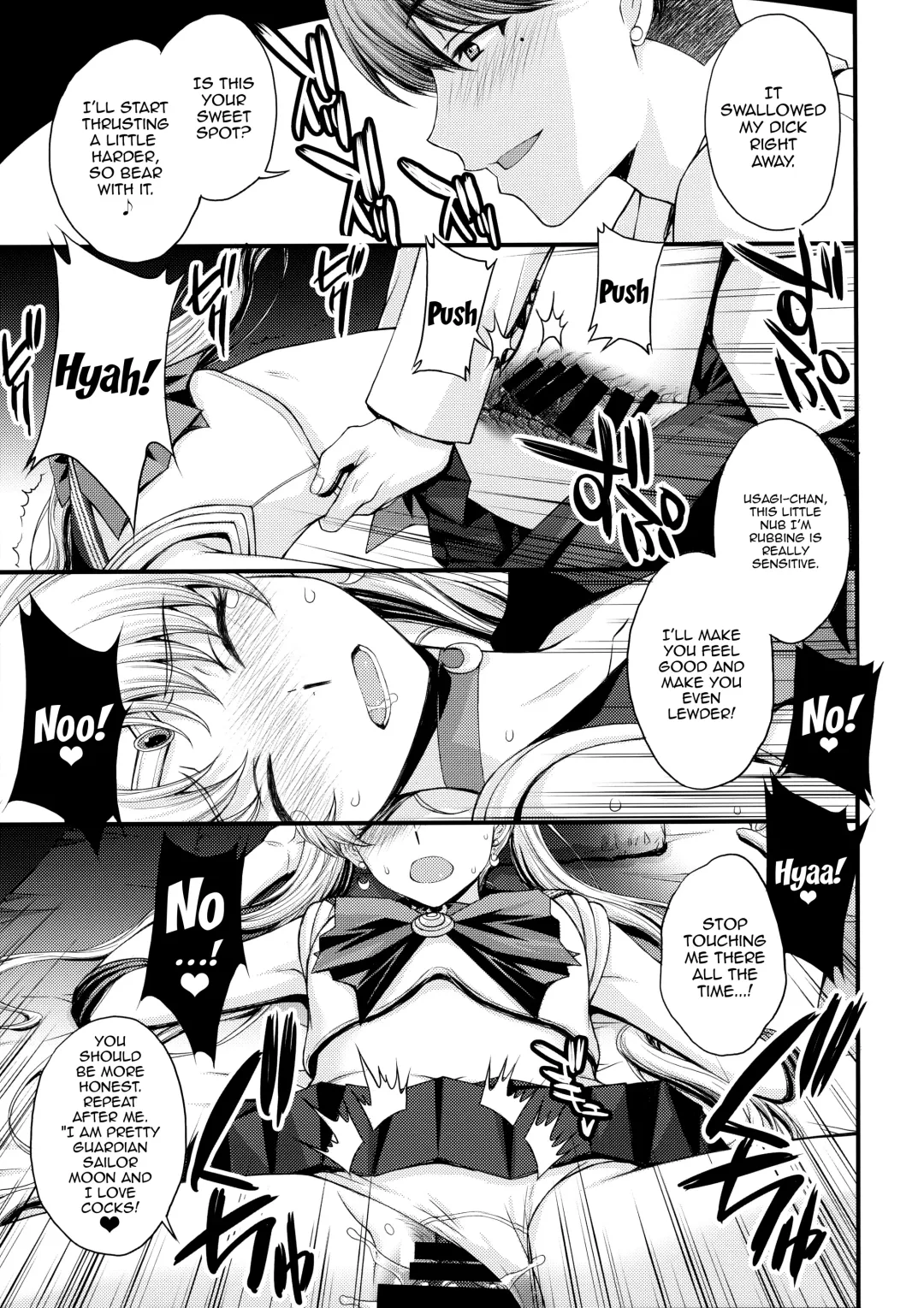 [Kitahara Aki] Usagi no Junjou!? Chin Make Bishoujo Senshi! |  As Innocent as a Bunny! The Pretty Guardian Loses to the Dick! Fhentai - Page 12