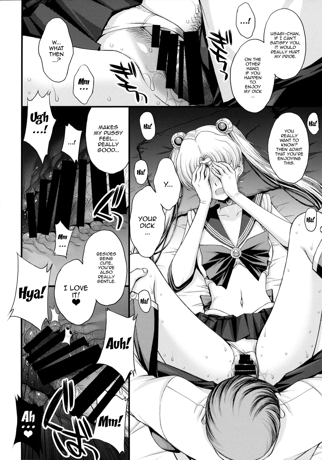 [Kitahara Aki] Usagi no Junjou!? Chin Make Bishoujo Senshi! |  As Innocent as a Bunny! The Pretty Guardian Loses to the Dick! Fhentai - Page 13