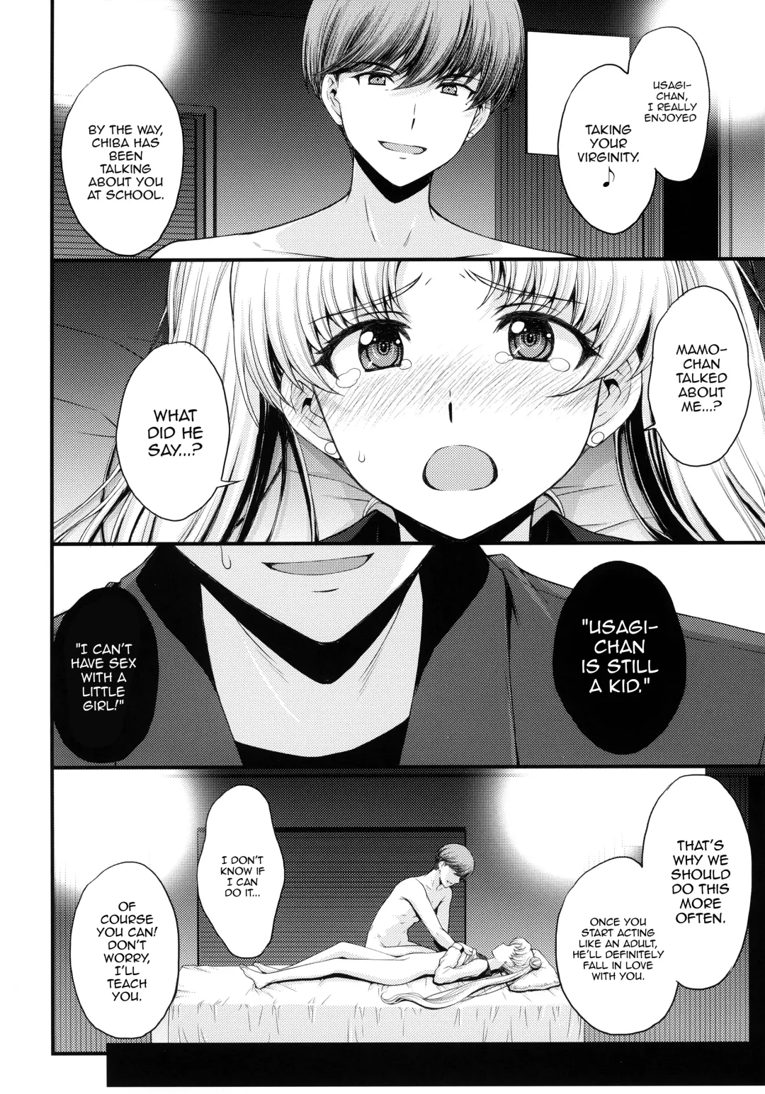 [Kitahara Aki] Usagi no Junjou!? Chin Make Bishoujo Senshi! |  As Innocent as a Bunny! The Pretty Guardian Loses to the Dick! Fhentai - Page 5