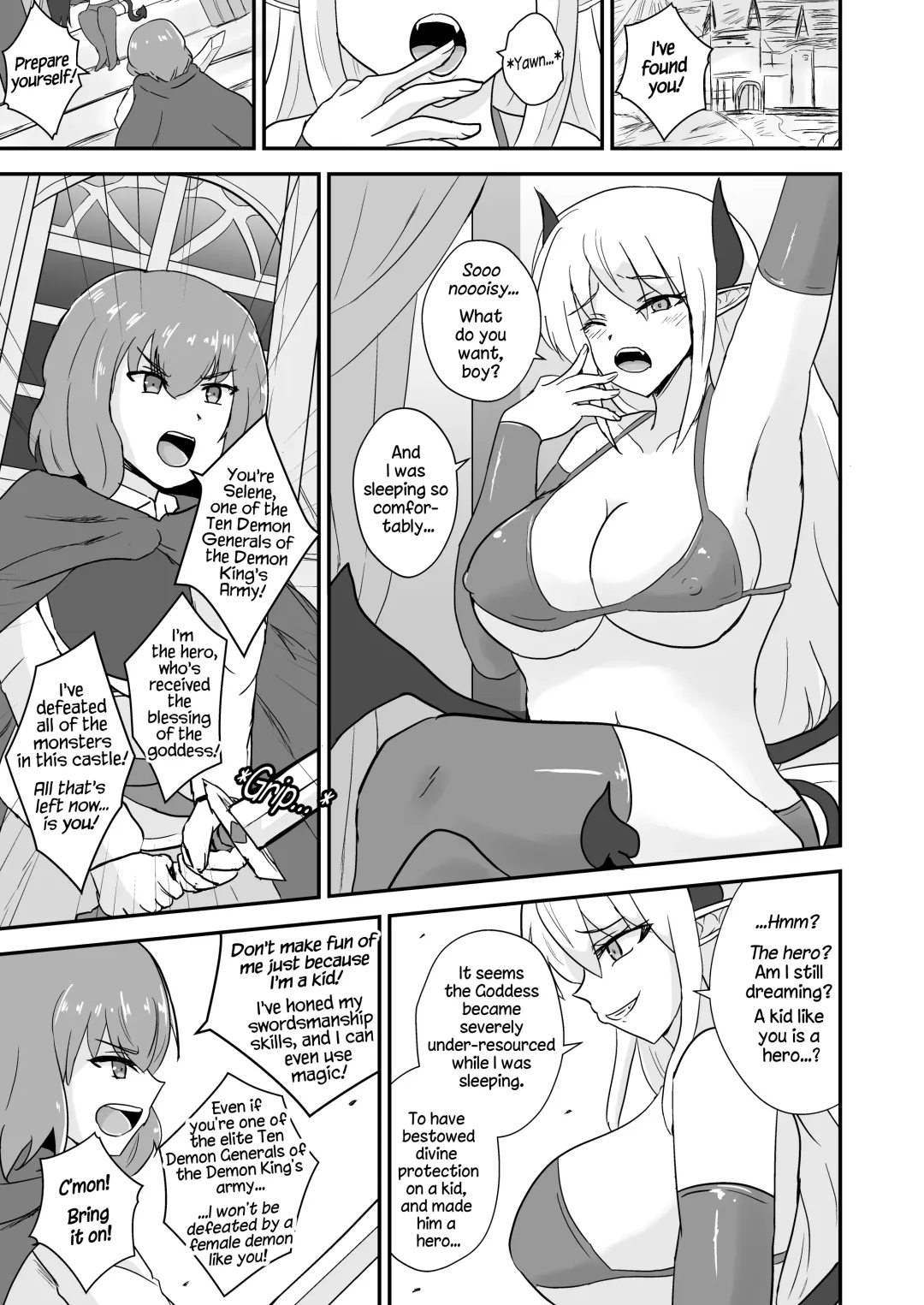 [Oguma] Yuusha, Mazoku no Onee-san ni Haiboku su. |  The Hero is Defeated by a Succubus Oneesan. Fhentai - Page 4