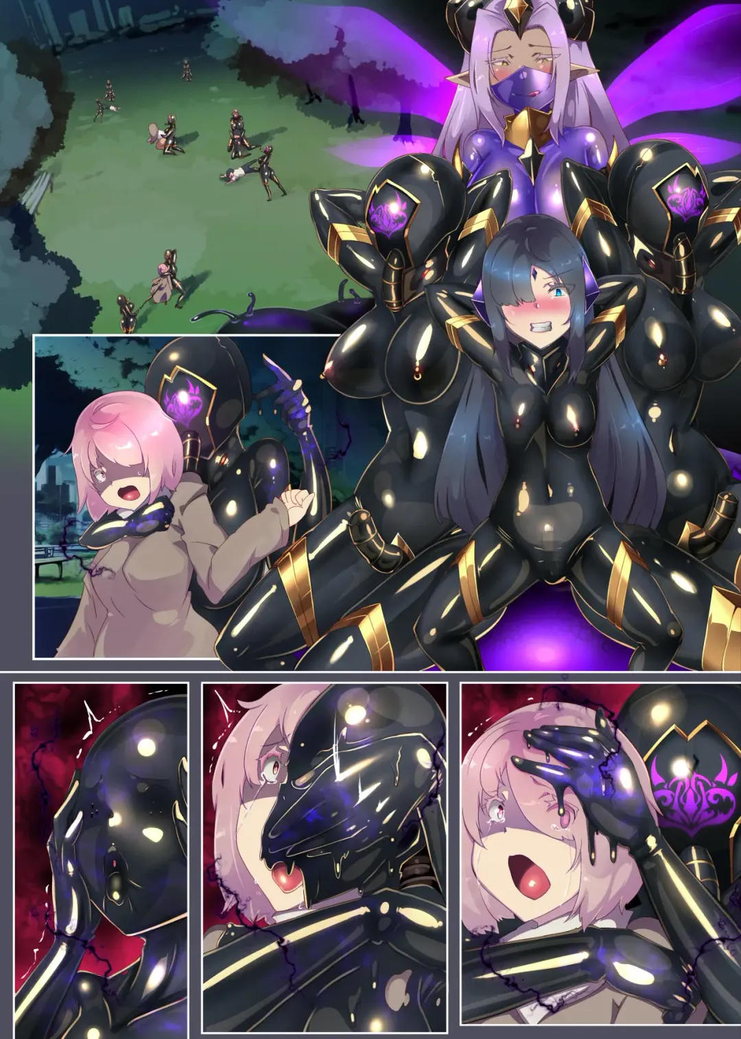 Josou Shounen Hero no Kimi ga Jaaku na Soshiki de TS shite Midara na Onna Kanbu ni Ochiru Manga -Trans Dark Executive- Fhentai - Page 55