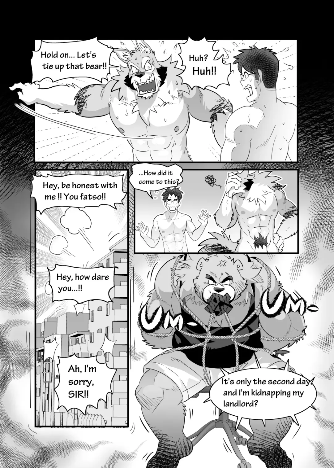 [Kuma Hachi] Straight Landlord and GAY Tenant Fhentai - Page 26