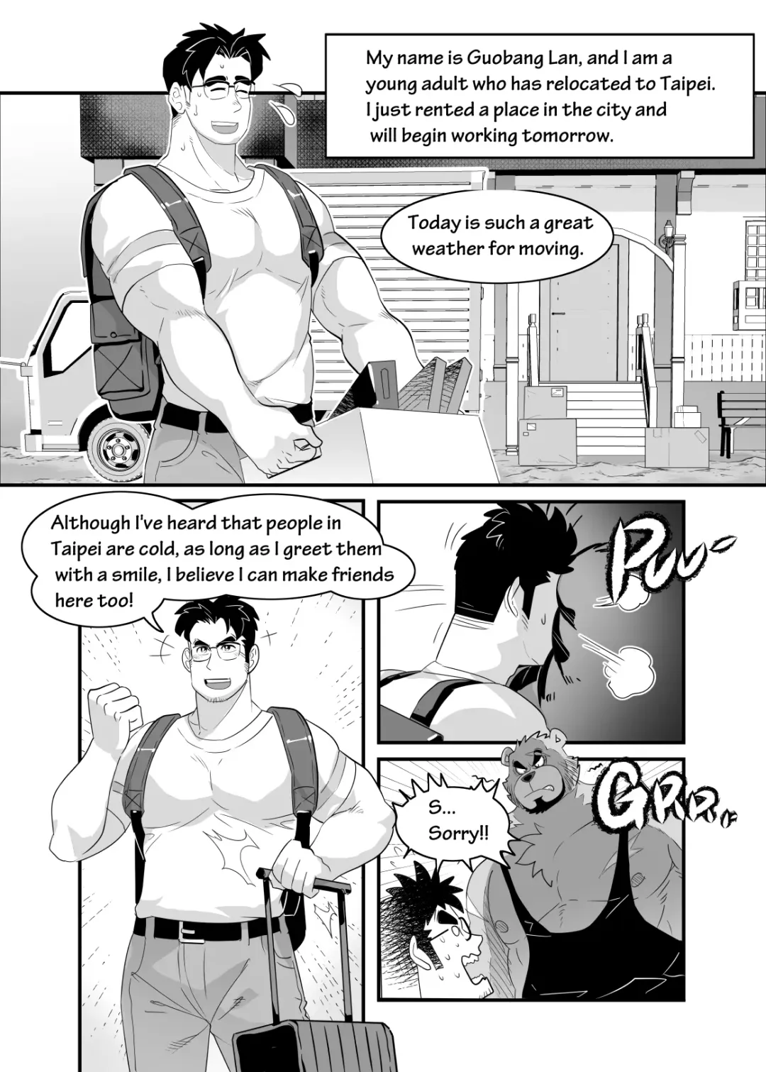 [Kuma Hachi] Straight Landlord and GAY Tenant Fhentai - Page 3