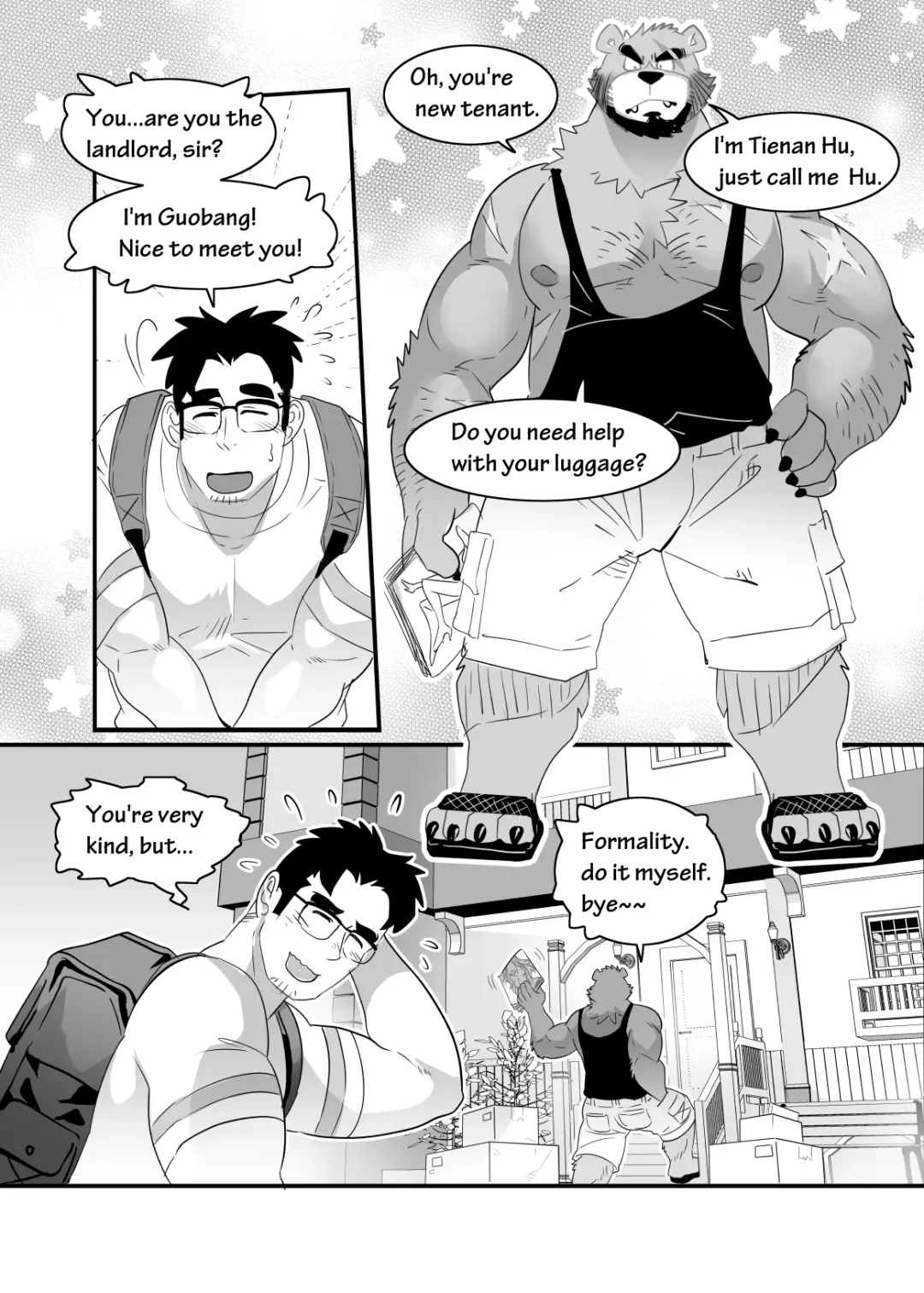 [Kuma Hachi] Straight Landlord and GAY Tenant Fhentai - Page 4