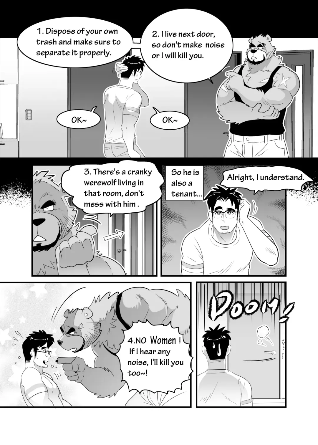 [Kuma Hachi] Straight Landlord and GAY Tenant Fhentai - Page 7