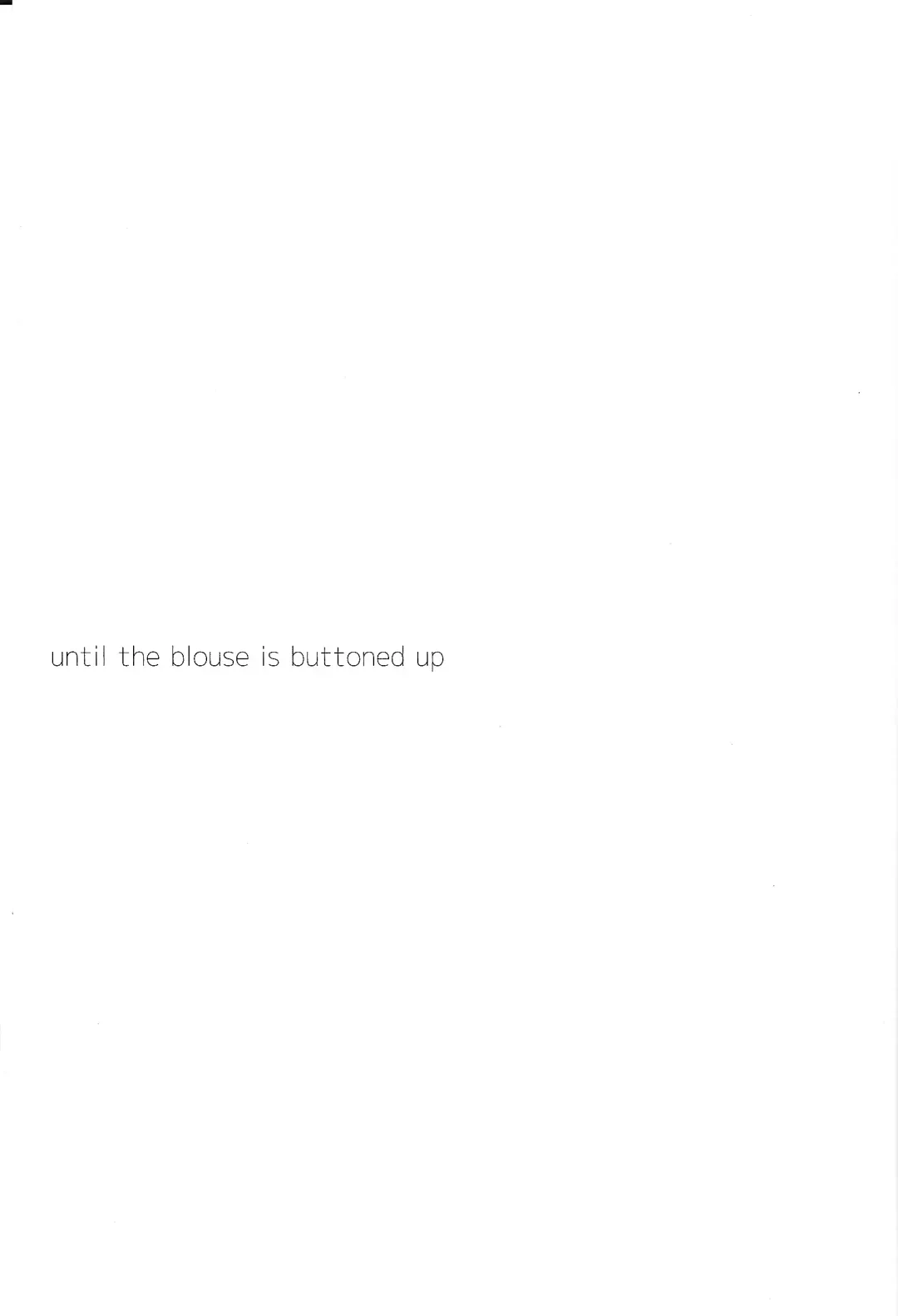 [Tonomura Chiyo] until the blouse is buttoned up Fhentai - Page 2