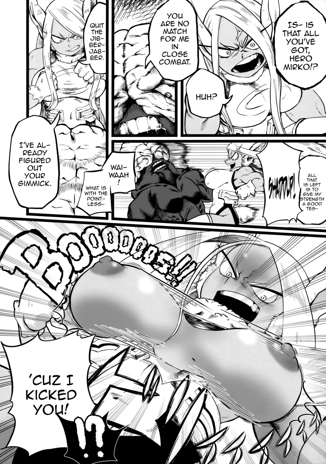 [Dance A Key] Mirko vs Chinpo Nounashi | Mirko vs Dick Noumu Fhentai - Page 3