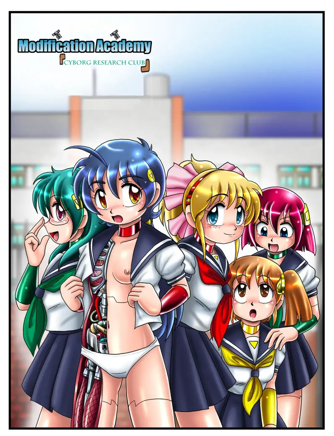 Kaizou Gakuen "Cyborg Kenkyuubu" | Modification Academy - Cyborg Department Fhentai - Page 1