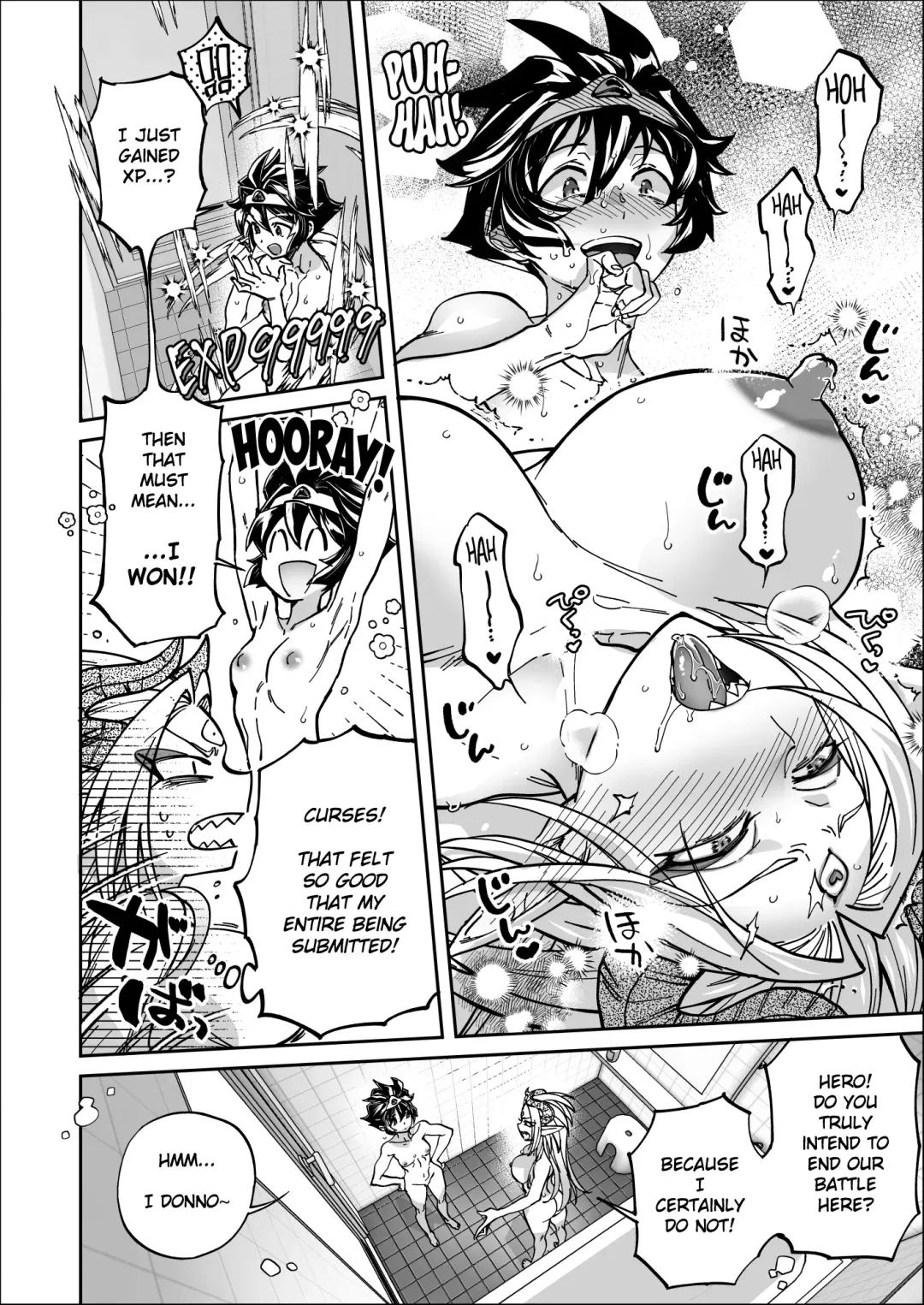 [Namboku] Saishuu Kessen de Hajimete Otagai no Sugao Mite Horechatta Yuusha to Maou | Unmasked for the Final Battle! Hero + Demon Lord - Love at First Sight! Fhentai - Page 30