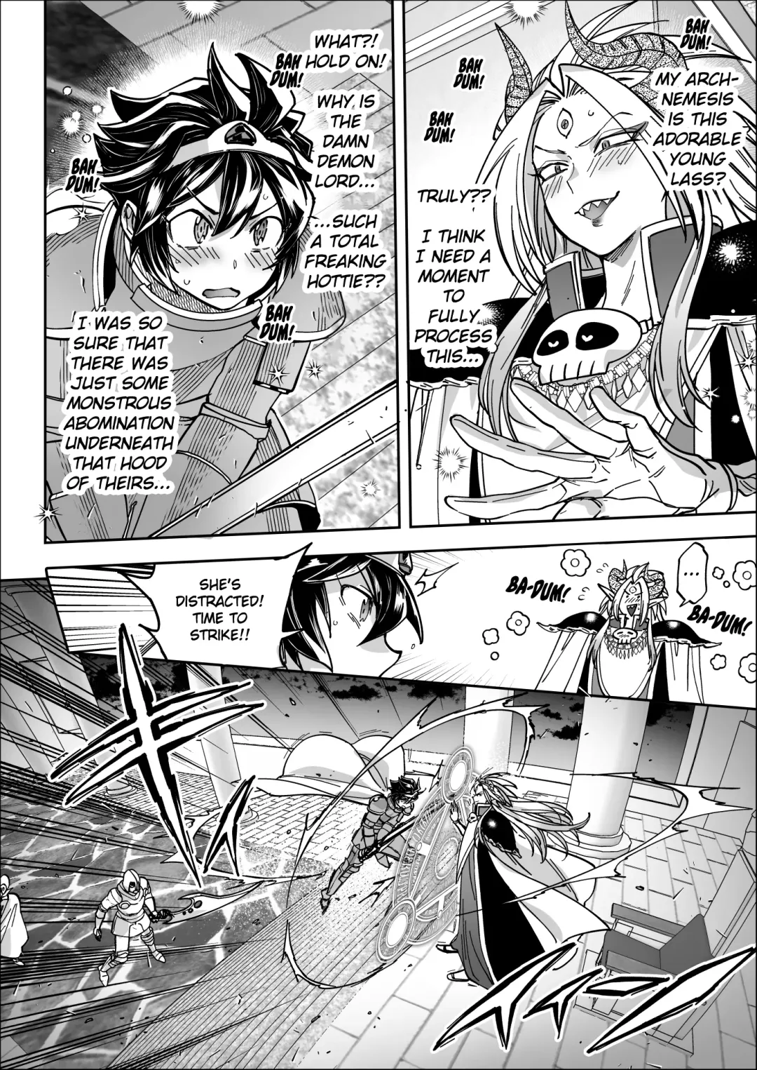 [Namboku] Saishuu Kessen de Hajimete Otagai no Sugao Mite Horechatta Yuusha to Maou | Unmasked for the Final Battle! Hero + Demon Lord - Love at First Sight! Fhentai - Page 4