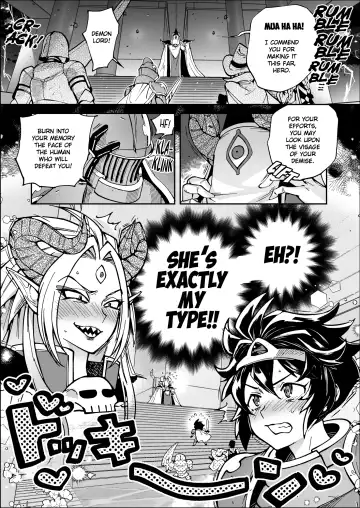 [Namboku] Saishuu Kessen de Hajimete Otagai no Sugao Mite Horechatta Yuusha to Maou | Unmasked for the Final Battle! Hero + Demon Lord - Love at First Sight! Fhentai - Page 3
