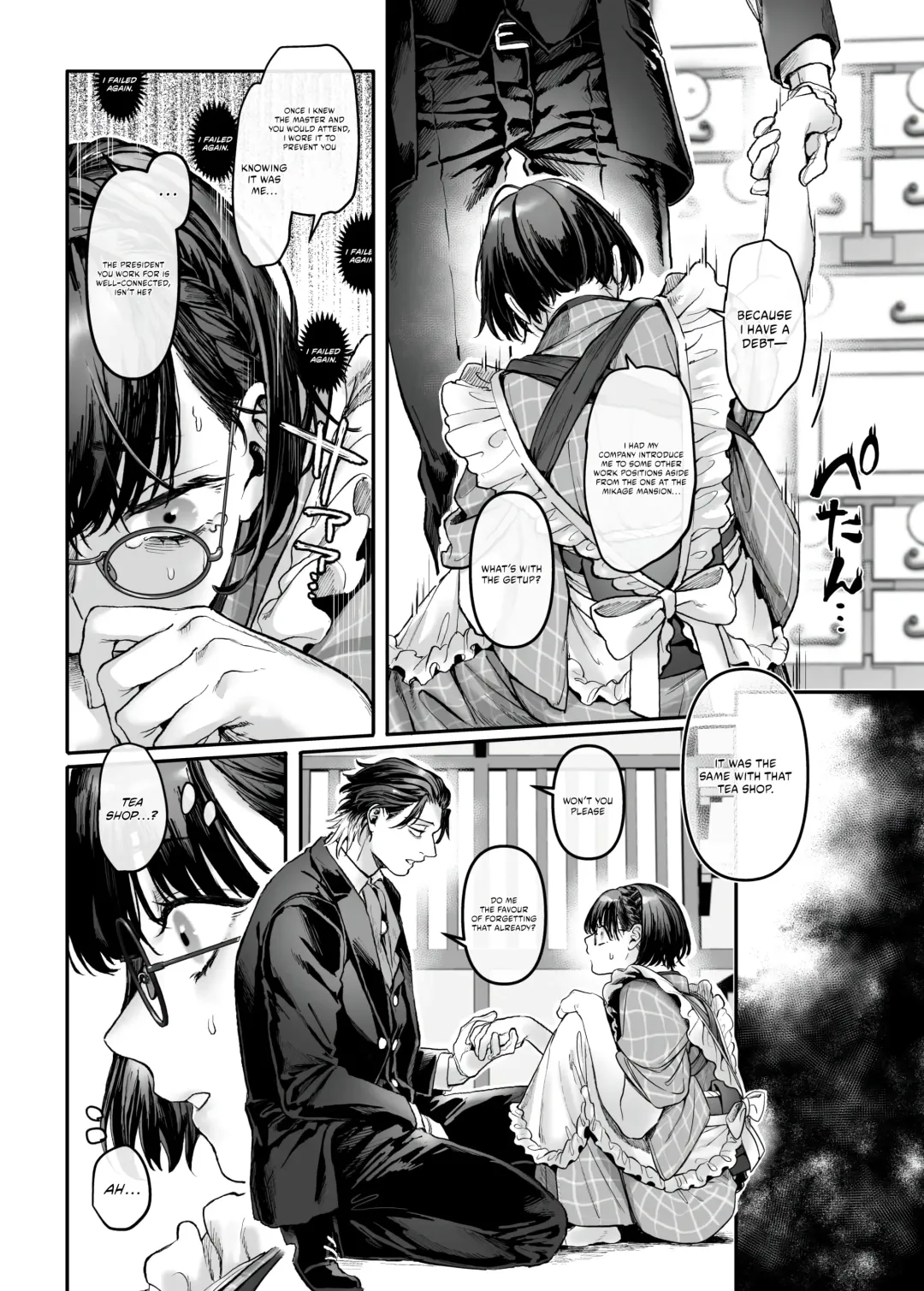 [Rororogi Mogera] Sennyuu! Gakeppuchi Spy no Shakkinhensai RTA ~Josou Maid to Oni Joushi~ | Infiltrate! Debt Repayment RTA of a Spy on the Brink ~The Crossdressing Maid and the Oni Boss~ Fhentai - Page 51