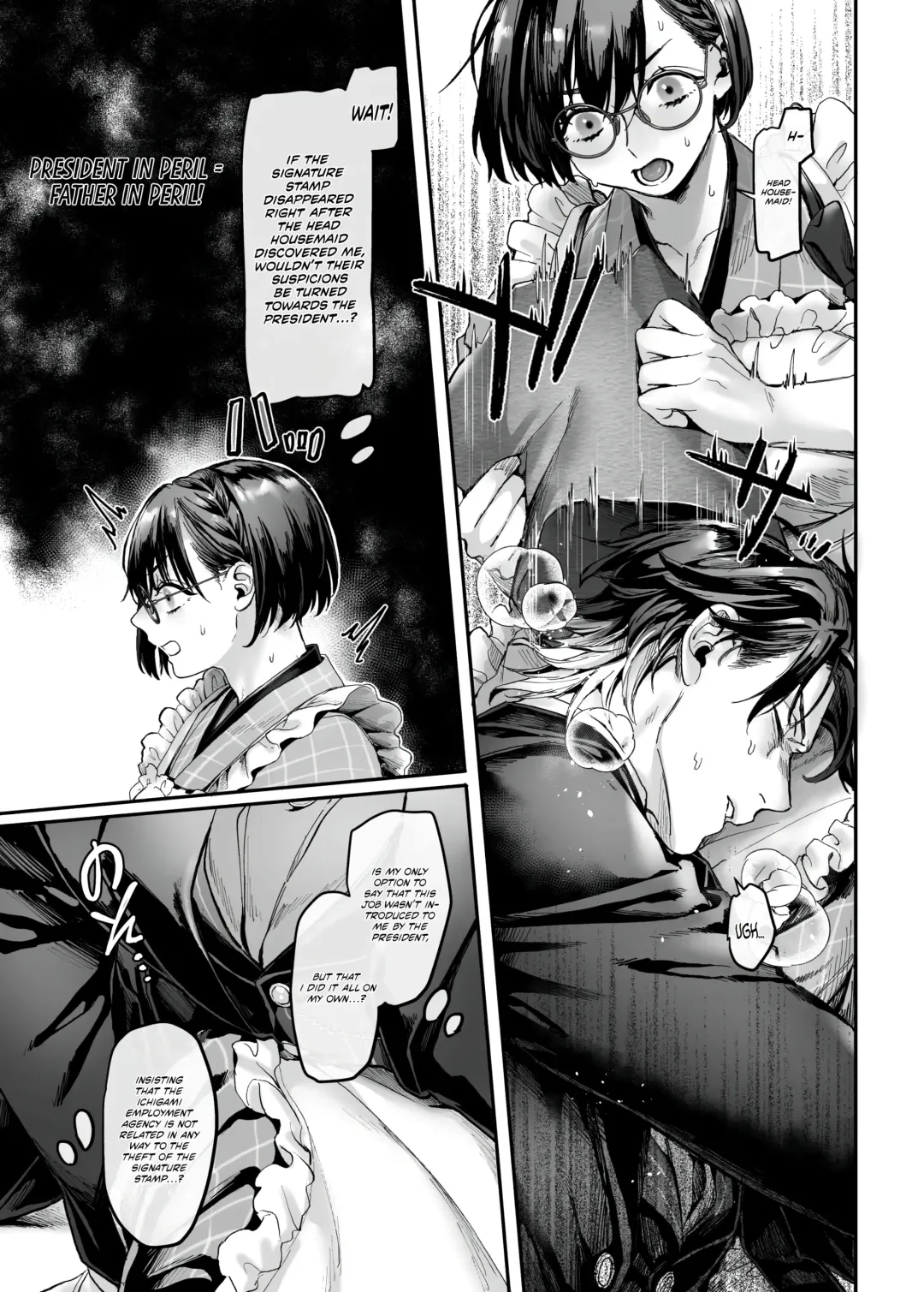 [Rororogi Mogera] Sennyuu! Gakeppuchi Spy no Shakkinhensai RTA ~Josou Maid to Oni Joushi~ | Infiltrate! Debt Repayment RTA of a Spy on the Brink ~The Crossdressing Maid and the Oni Boss~ Fhentai - Page 54