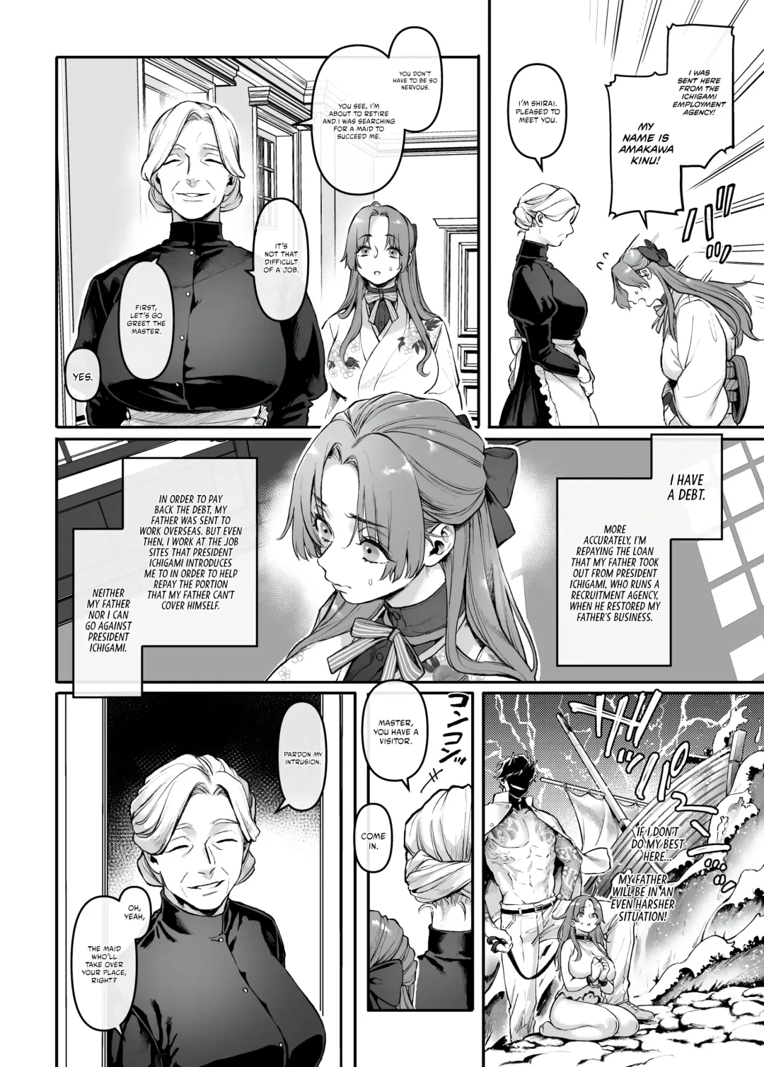 [Rororogi Mogera] Sennyuu! Gakeppuchi Spy no Shakkinhensai RTA ~Josou Maid to Oni Joushi~ | Infiltrate! Debt Repayment RTA of a Spy on the Brink ~The Crossdressing Maid and the Oni Boss~ Fhentai - Page 7