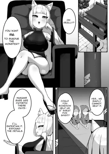 [Bonnouji Yura] Youko-chan ga Shokushu o o Hoiki Shussan suru Hanashi | Supernatural Foxgirl Gives Orgasmic Birth To Tentacles Fhentai - Page 4