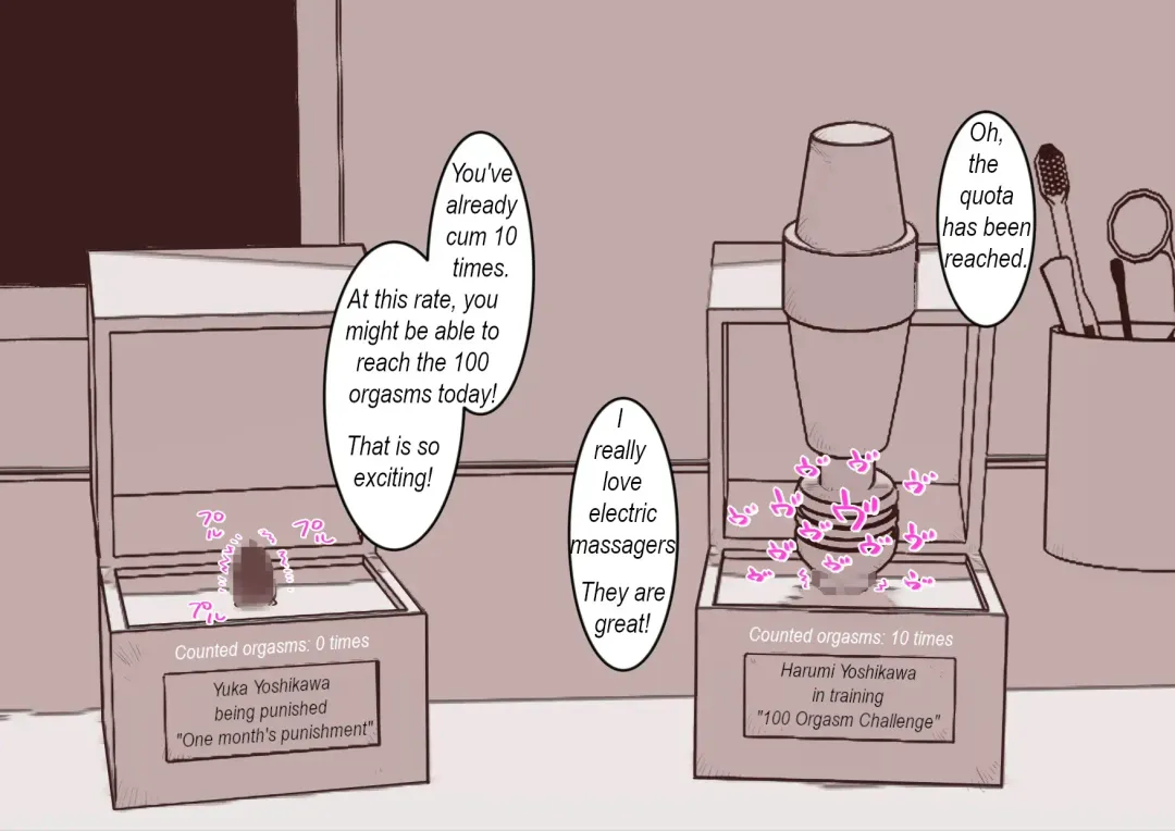 Cli Box ni Batta Onee-chan-tachi no Cli o Ijiri Taosu | Play with my clitoris box sisters. Fhentai - Page 12