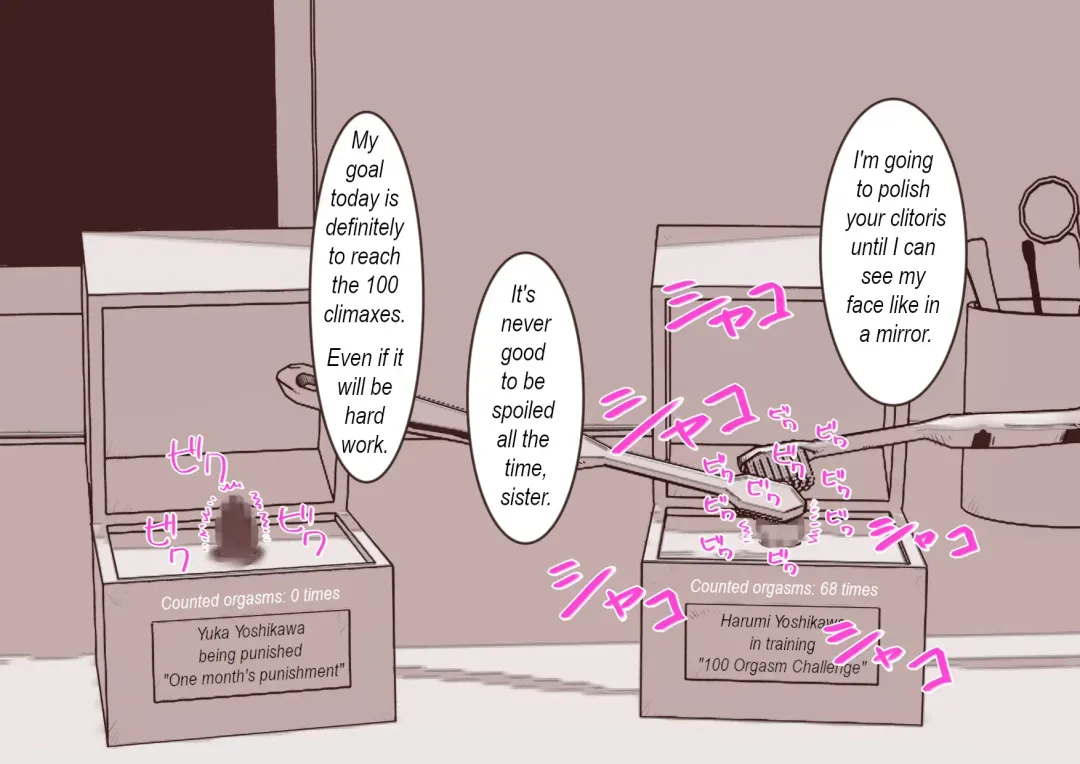 Cli Box ni Batta Onee-chan-tachi no Cli o Ijiri Taosu | Play with my clitoris box sisters. Fhentai - Page 21