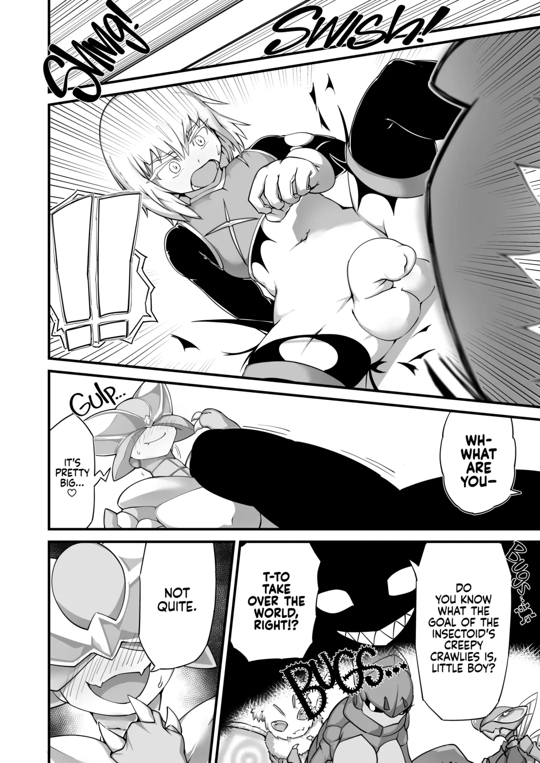 [Zettaizetumei] Hero Haiboku!? Kamakiri Kaijin no Wana!! |The Hero Fails!? The Mantis Monster's Trap! (decensored) Fhentai - Page 3