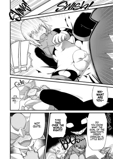 [Zettaizetumei] Hero Haiboku!? Kamakiri Kaijin no Wana!! |The Hero Fails!? The Mantis Monster's Trap! (decensored) Fhentai - Page 3