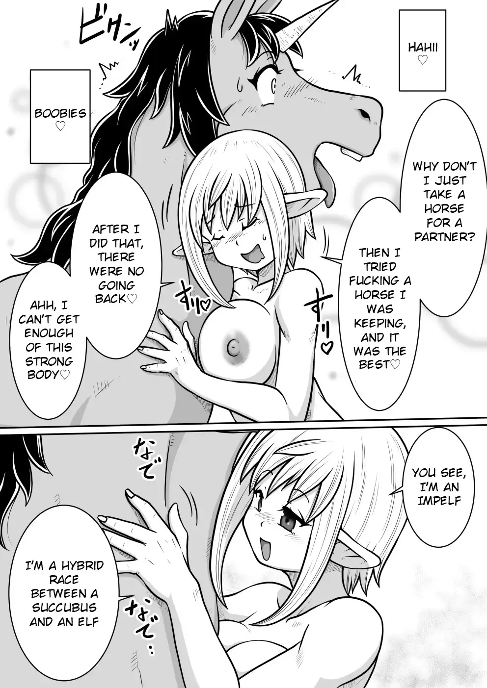Tensei shitara Futanari Uma ni Narimashita Zenpen | Reincarnated as a Futanari Horse First Part Fhentai - Page 35