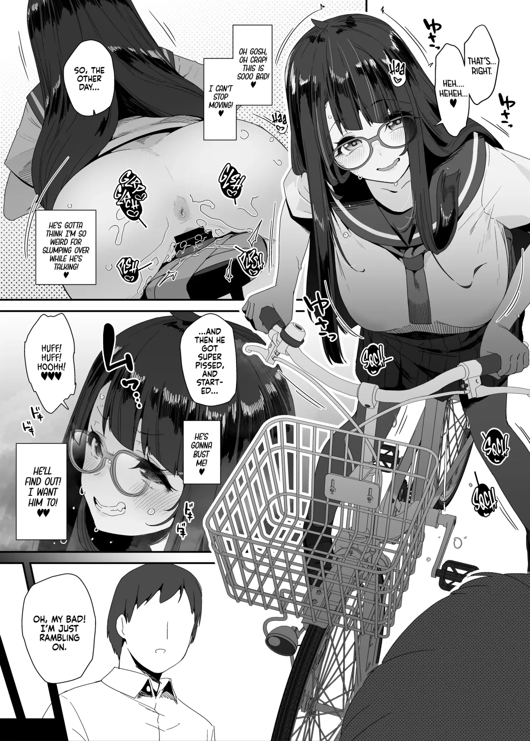 [Maeshima Ryou] Dosukebe Kyonyuu Joshi ga Acme Jitensha de Osanpo Onanie suru Hanashi | The Slutty, Stacked Middle Schooler Who Gets Off on her Bike Fhentai - Page 14