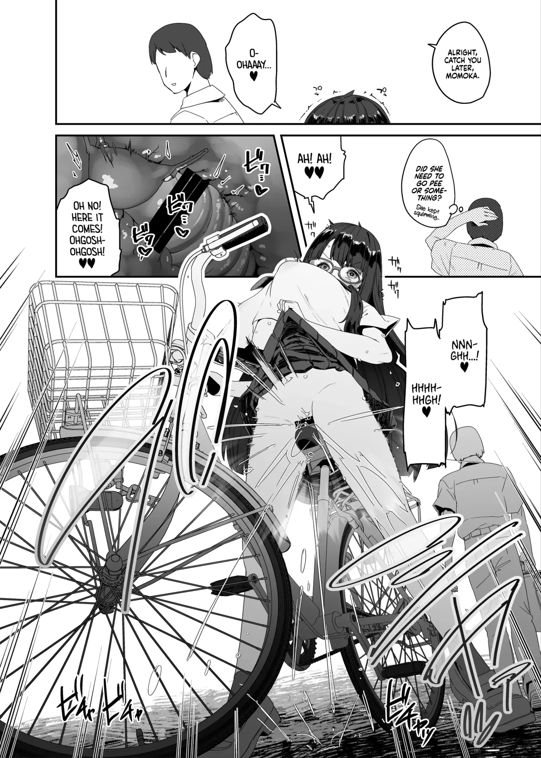 [Maeshima Ryou] Dosukebe Kyonyuu Joshi ga Acme Jitensha de Osanpo Onanie suru Hanashi | The Slutty, Stacked Middle Schooler Who Gets Off on her Bike Fhentai - Page 17