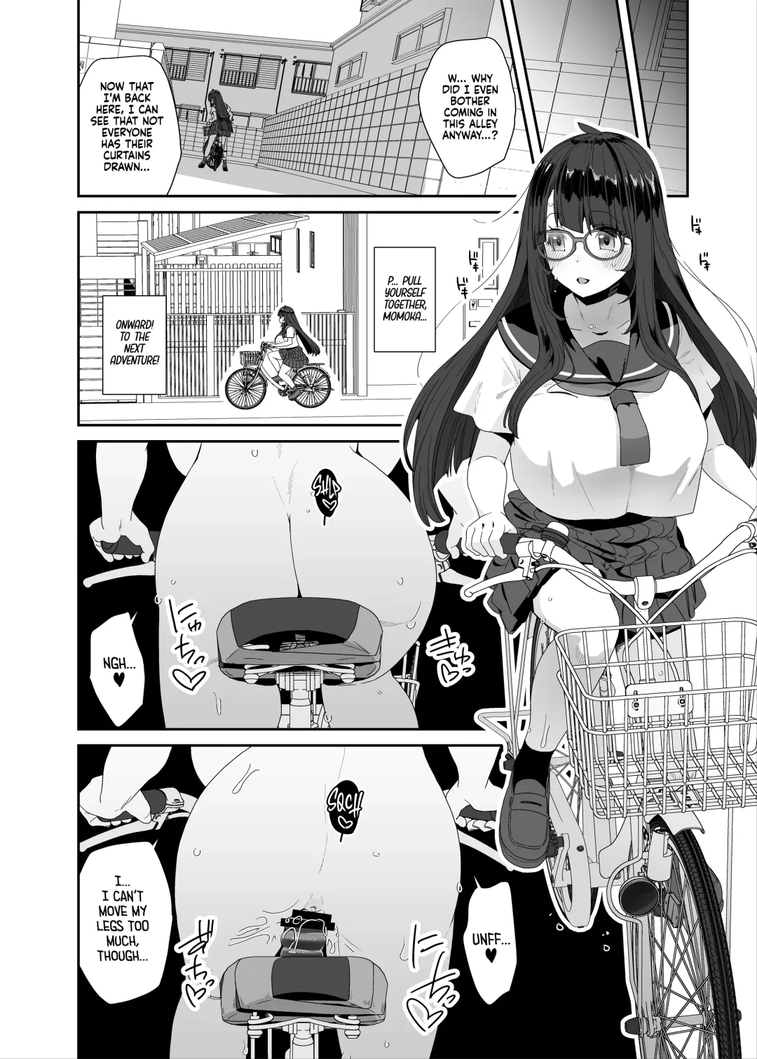 [Maeshima Ryou] Dosukebe Kyonyuu Joshi ga Acme Jitensha de Osanpo Onanie suru Hanashi | The Slutty, Stacked Middle Schooler Who Gets Off on her Bike Fhentai - Page 21