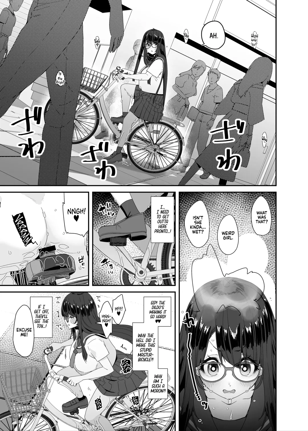 [Maeshima Ryou] Dosukebe Kyonyuu Joshi ga Acme Jitensha de Osanpo Onanie suru Hanashi | The Slutty, Stacked Middle Schooler Who Gets Off on her Bike Fhentai - Page 36