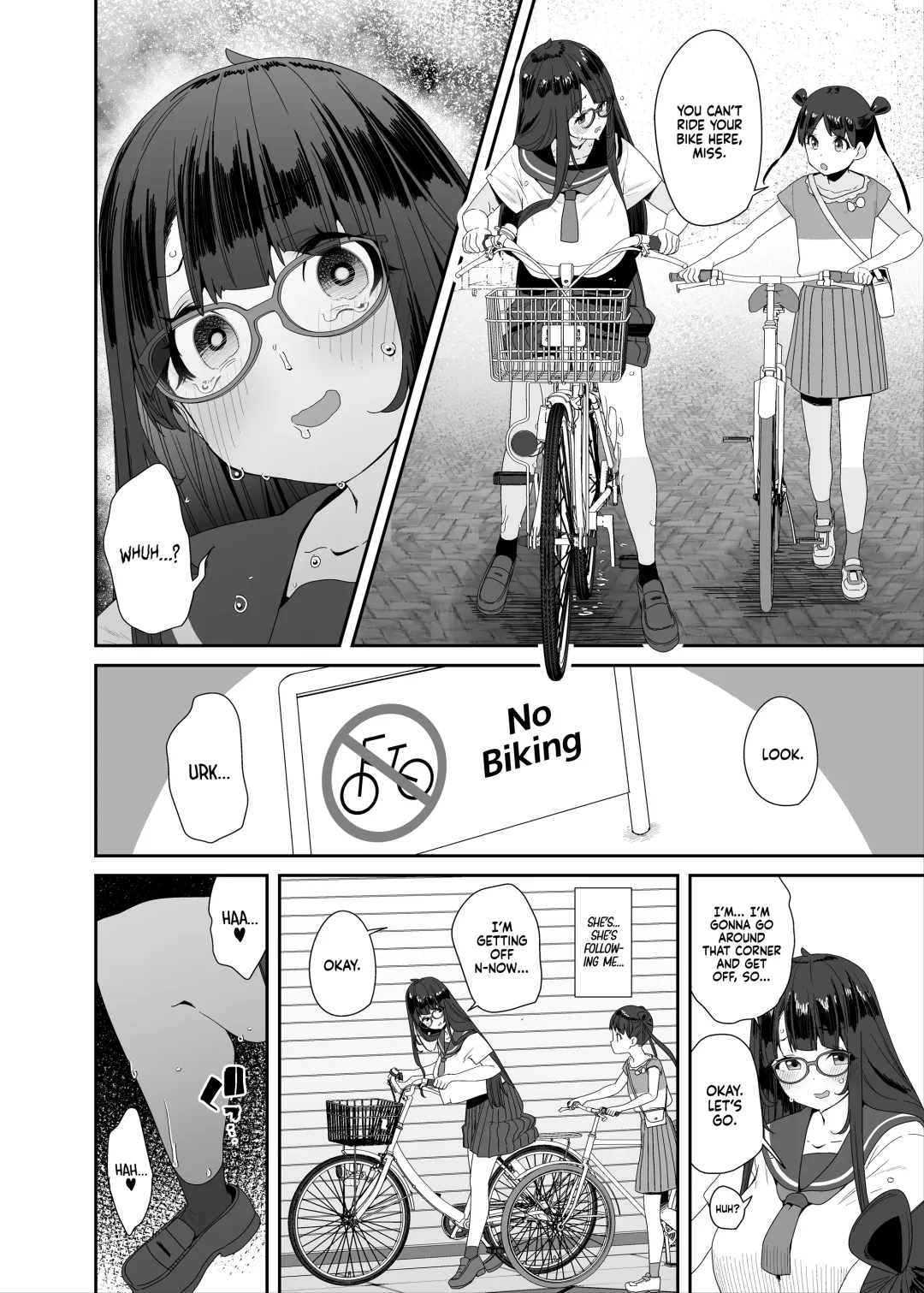 [Maeshima Ryou] Dosukebe Kyonyuu Joshi ga Acme Jitensha de Osanpo Onanie suru Hanashi | The Slutty, Stacked Middle Schooler Who Gets Off on her Bike Fhentai - Page 37